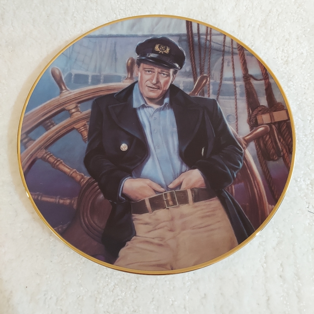 John Wayne collector plate. Thoughts of Angelique. Has paper.